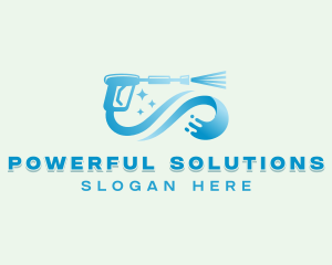 Pressure Washer Cleaner logo design