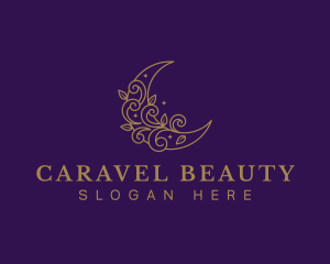 Crescent Floral Beauty logo design