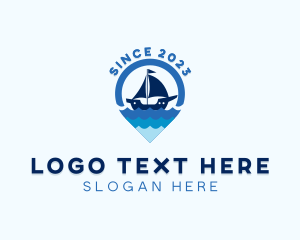 Sailing Boat Ocean Tourism logo