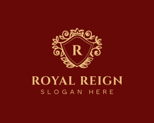 Royal Wreath Shield logo design