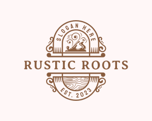 Rustic Carpentry  Workshop logo design