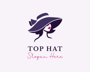 Glamorous Hat Lady logo design