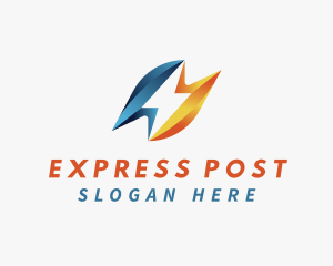 Express Lightning Speed logo design