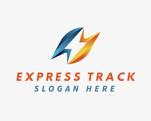 Express Lightning Speed logo design