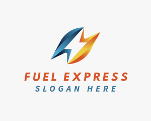 Express Lightning Speed logo design