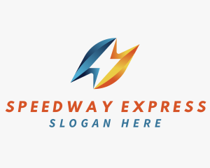 Express Lightning Speed logo design