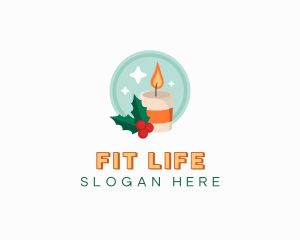 Christmas Holiday Candle logo