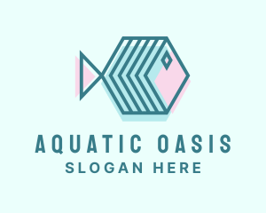 Aquatic Fish Aquarium logo design