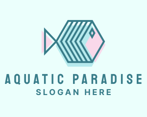 Aquatic Fish Aquarium logo design