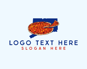 Connecticut Pizza Food logo