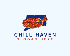 Connecticut Pizza Food logo design