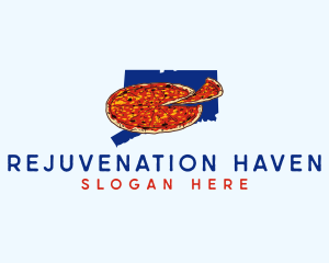 Connecticut Pizza Food logo design