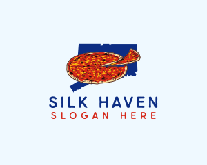 Connecticut Pizza Food logo design