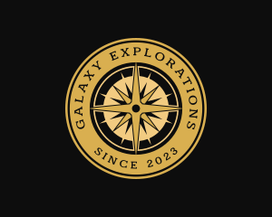 Compass Navigation Exploration logo design