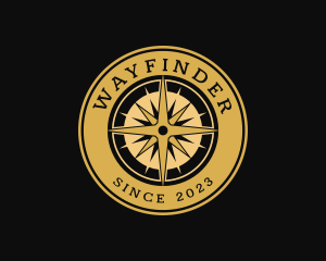 Compass Navigation Exploration logo design