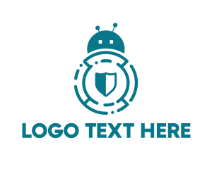 Safety - Bug Bot Antivirus logo design