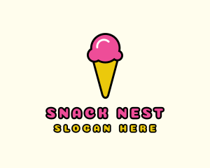 Ice Cream Cone logo design