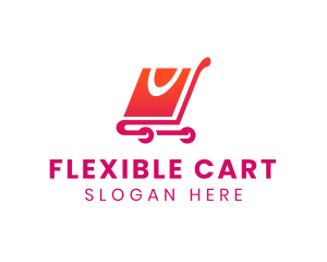 Market Cart Bag logo design