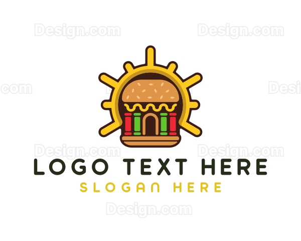 Hamburger Food Restaurant Logo