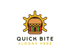 Hamburger Food Restaurant logo design