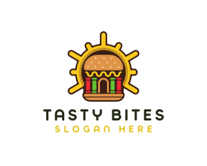 Hamburger Food Restaurant logo design