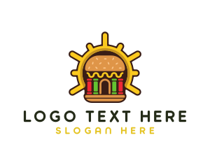 Food - Hamburger Food Restaurant logo design