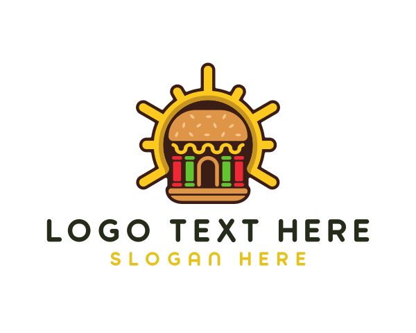 Cheeseburger logo example 1