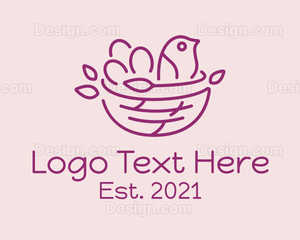 Bird Nest Daycare Logo