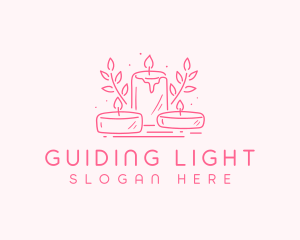 Candle Wellness Spa logo design