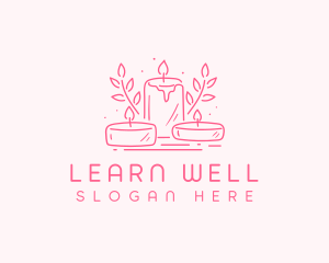 Candle Wellness Spa logo design