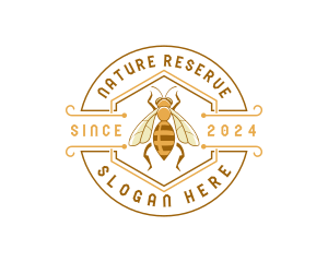 Bee Natural Eco Honey logo design