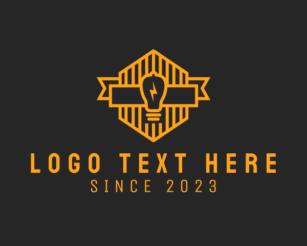 Light Bulb logo example 1