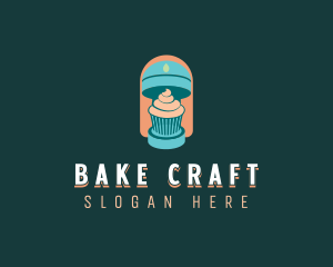 Vegan Cupcake Mixer logo design