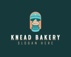 Vegan Cupcake Mixer logo design