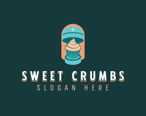 Vegan Cupcake Mixer logo design