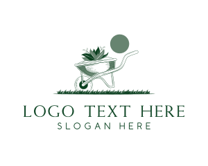 Lawn Grass Wheelbarrow logo