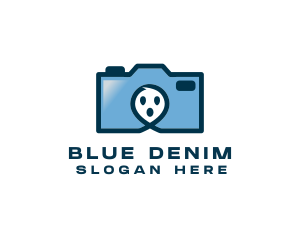 Blue Ghost Camera logo design