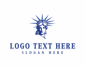 Lady Liberty Face logo