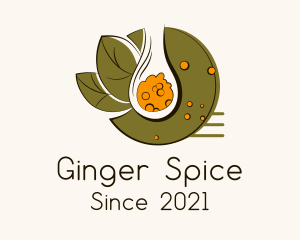 Spice Powder Spoon logo design