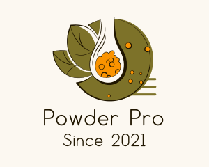 Spice Powder Spoon logo design