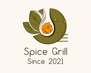 Spice Powder Spoon logo design