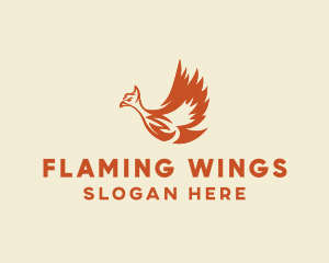 Mythical Phoenix Bird  logo design