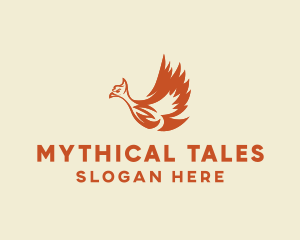 Mythical Phoenix Bird  logo design