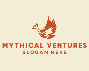 Mythical Phoenix Bird  logo design