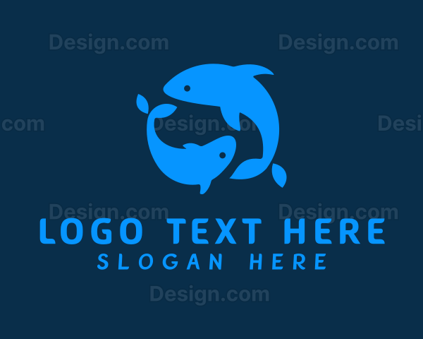 Blue Dolphins Aquarium Logo