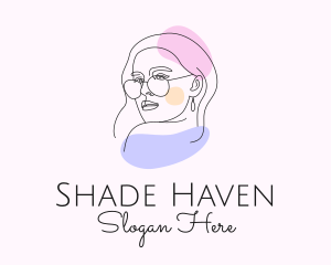 Fashion Woman Sunglasses  logo design