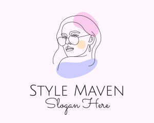 Fashion Woman Sunglasses  logo design