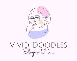 Fashion Woman Sunglasses  logo design