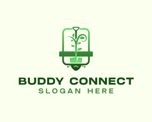 Shovel Plant Gardening Logo