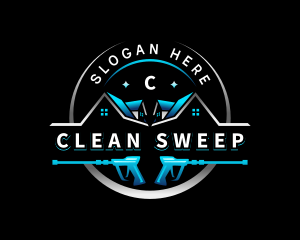 Pressure Wash Cleaning logo design